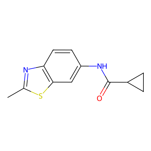 N-(2-Methylbenzo[d]thiazol-6-yl)cyclopropanecarboxamide structure