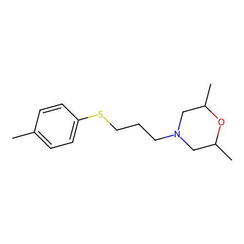 2,6-Dimethyl-4-[3-(4-methylphenyl)sulfanylpropyl]morpholine structure