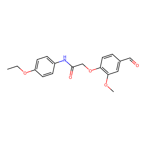 N-(4-ethoxyphenyl)-2-(4-formyl-2-methoxyphenoxy)acetamide structure