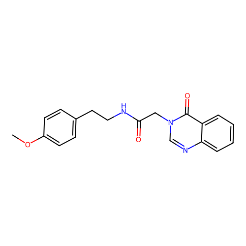 N-(4-methoxyphenethyl)-2-(4-oxoquinazolin-3(4H)-yl)acetamide structure