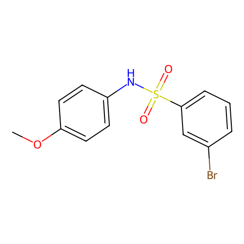 3-bromo-N-(4-methoxyphenyl)benzenesulfonamide structure