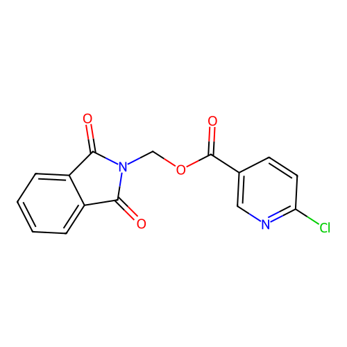 (1,3-Dioxoisoindol-2-yl)methyl 6-chloropyridine-3-carboxylate structure