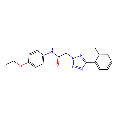 N-(4-ethoxyphenyl)-2-[5-(2-methylphenyl)tetrazol-2-yl]acetamide structure