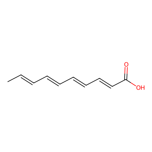 2,4,6,8-Decatetraenoicacid structure