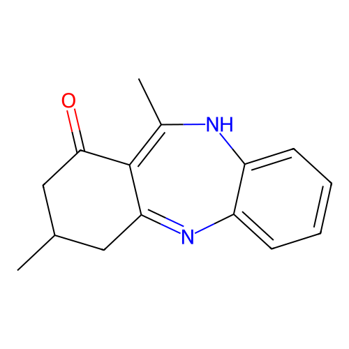3,11-dimethyl-2,3,4,5-tetrahydro-1H-dibenzo[b,e][1,4]diazepin-1-one structure
