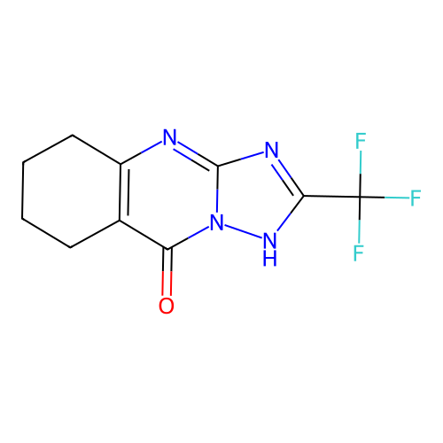 2-(trifluoromethyl)-5,6,7,8-tetrahydro[1,2,4]triazolo[5,1-b]quinazolin-9(4H)-one structure
