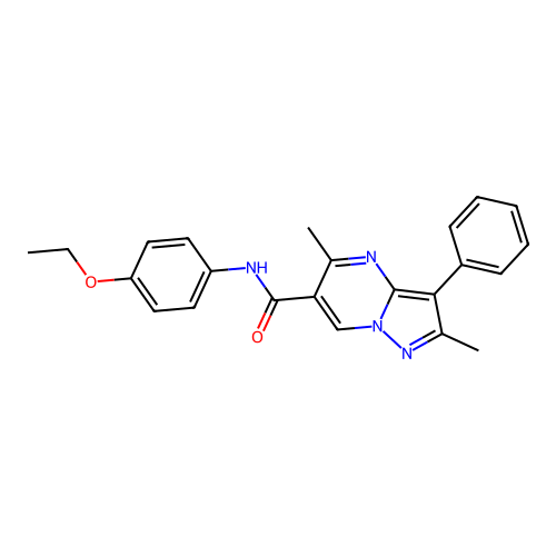 N-(4-ethoxyphenyl)-2,5-dimethyl-3-phenylpyrazolo[1,5-a]pyrimidine-6-carboxamide structure