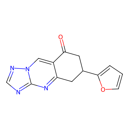 6-(2-furyl)-6,7-dihydro[1,2,4]triazolo[5,1-b]quinazolin-8(5H)-one structure