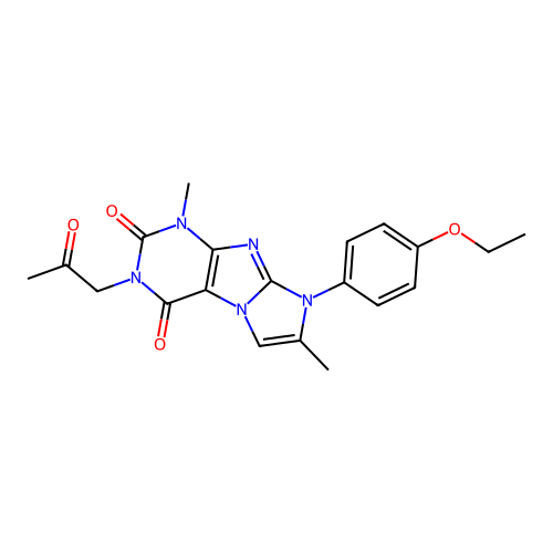 6-(4-Ethoxyphenyl)-4,7-dimethyl-2-(2-oxopropyl)purino[7,8-a]imidazole-1,3-dione structure