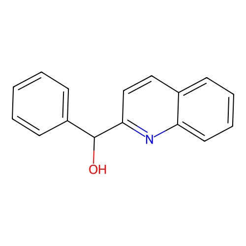 Phenyl(quinolin-2-yl)methanol structure