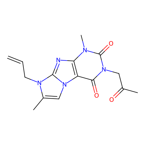 4,7-Dimethyl-2-(2-oxopropyl)-6-prop-2-enylpurino[7,8-a]imidazole-1,3-dione structure