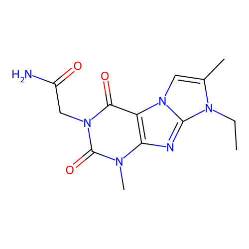 2-(6-Ethyl-4,7-dimethyl-1,3-dioxopurino[7,8-a]imidazol-2-yl)acetamide structure