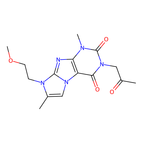 6-(2-Methoxyethyl)-4,7-dimethyl-2-(2-oxopropyl)purino[7,8-a]imidazole-1,3-dione structure