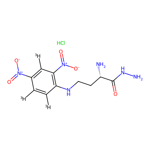 N(4)-Dinitrophenyl-2,4-diaminobutyric acid hydrazide structure