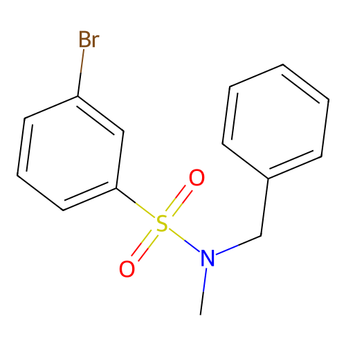 N-benzyl-3-bromo-N-methylbenzenesulfonamide structure