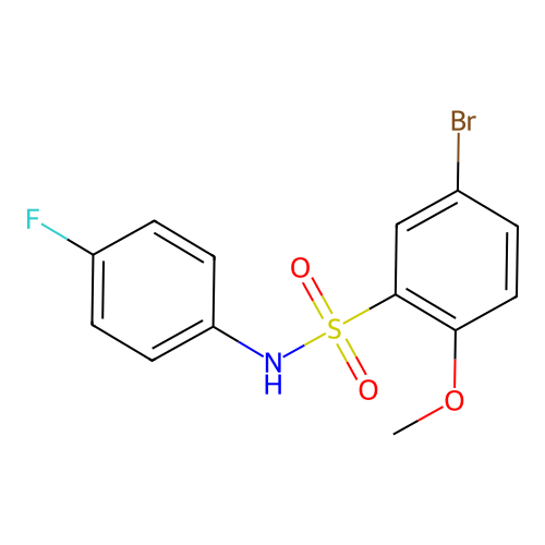 [(5-Bromo-2-methoxyphenyl)sulfonyl](4-fluorophenyl)amine structure