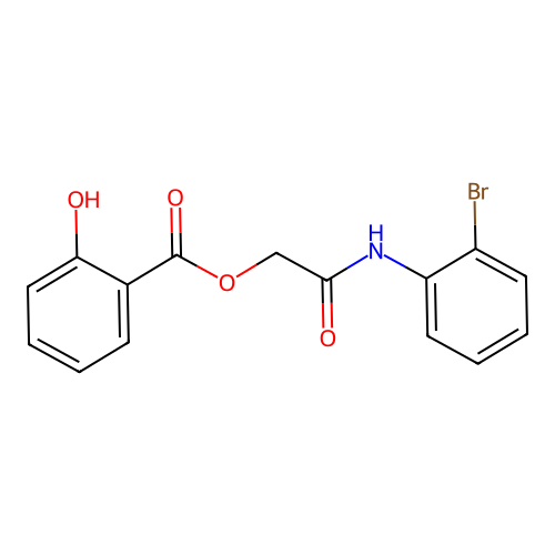 2-[(2-Bromophenyl)amino]-2-oxoethyl 2-hydroxybenzoate structure