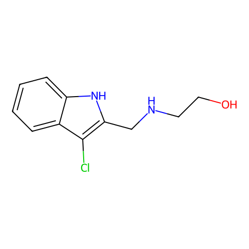 2-[(3-Chloro-1H-indol-2-ylmethyl)-amino]-ethanol structure
