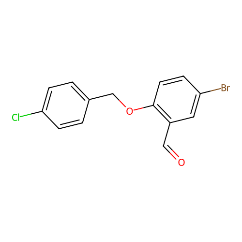 5-Bromo-2-[(4-chlorobenzyl)oxy]benzaldehyde structure