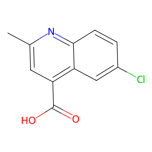 6-Chloro-2-methylquinoline-4-carboxylic acid structure