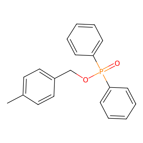 1-(Diphenylphosphoryloxymethyl)-4-methylbenzene structure