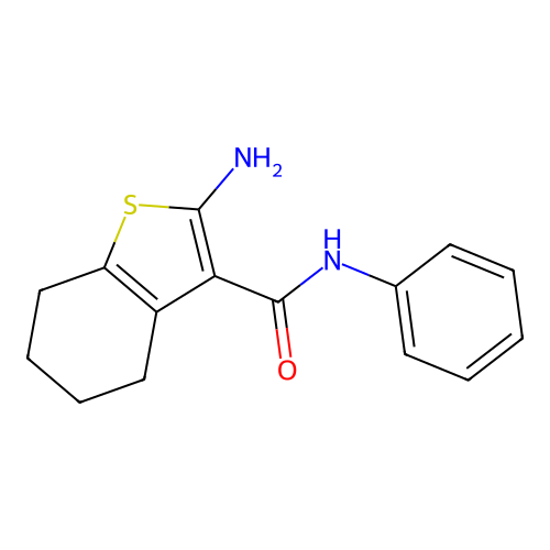 2-amino-N-phenyl-4,5,6,7-tetrahydro-1-benzothiophene-3-carboxamide structure