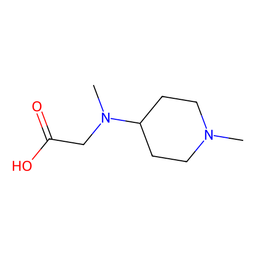 [Methyl-(1-methyl-piperidin-4-yl)-amino]-acetic acid structure
