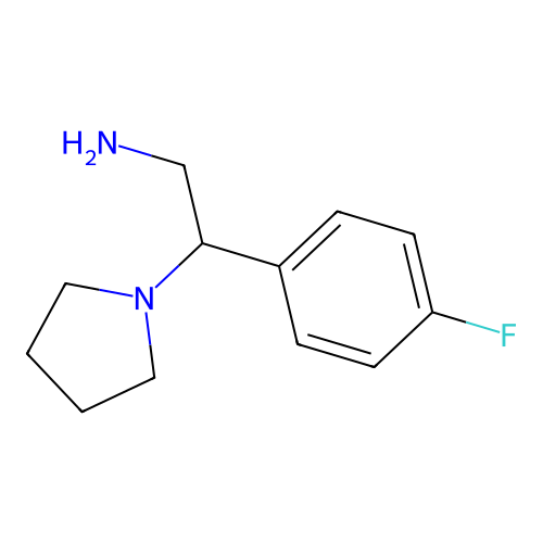2-(4-Fluorophenyl)-2-pyrrolidin-1-ylethanamine structure