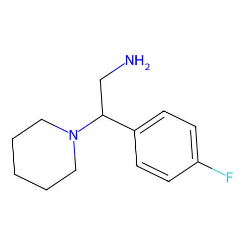 2-(4-Fluorophenyl)-2-(piperidin-1-yl)ethanamine structure