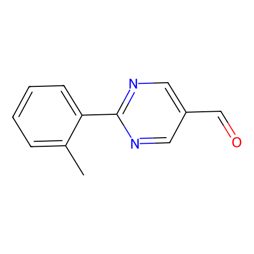 2-(2-Methylphenyl)pyrimidine-5-carbaldehyde structure