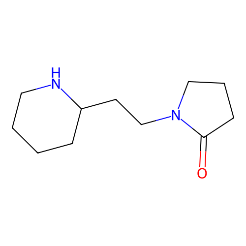 1-(2-Piperidin-2-ylethyl)pyrrolidin-2-one structure
