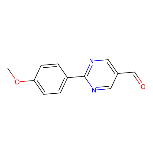 2-(4-Methoxyphenyl)pyrimidine-5-carbaldehyde structure