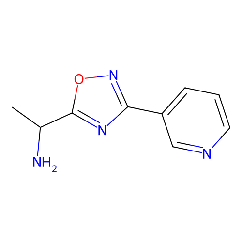 1-(3-Pyridin-3-yl-1,2,4-oxadiazol-5-yl)ethanamine structure
