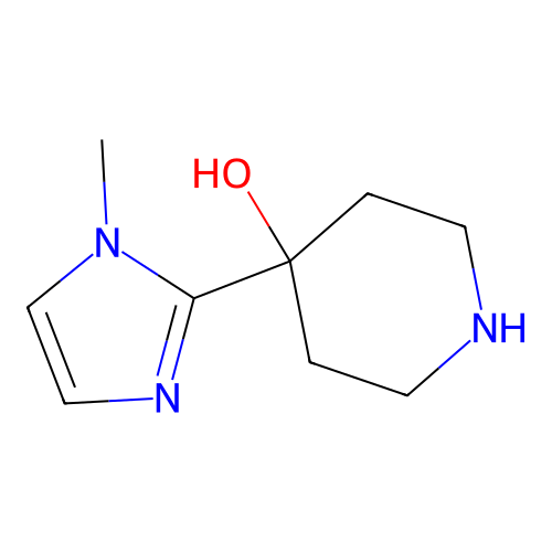 4-(1-Methyl-1H-imidazol-2-yl)piperidin-4-ol structure