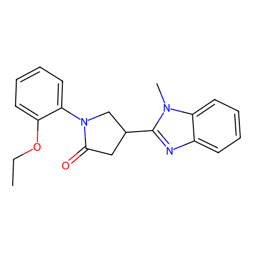 1-(2-Ethoxyphenyl)-4-(1-methylbenzimidazol-2-yl)pyrrolidin-2-one structure