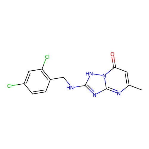 2-[(2,4-Dichlorobenzyl)amino]-5-methyl[1,2,4]triazolo[1,5-a]pyrimidin-7-ol structure