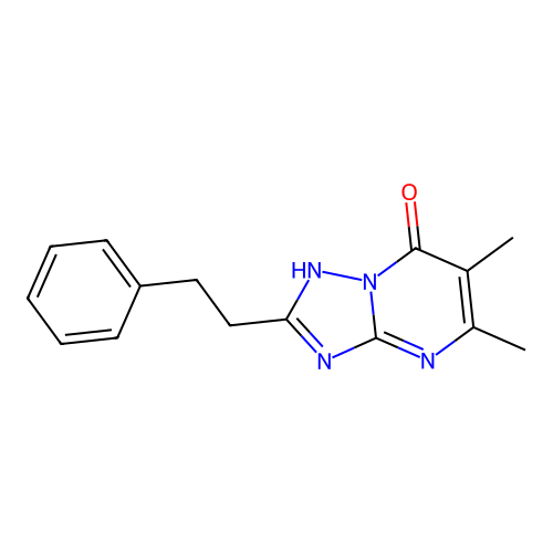 5,6-Dimethyl-2-(2-phenylethyl)[1,2,4]triazolo[1,5-a]pyrimidin-7-ol structure