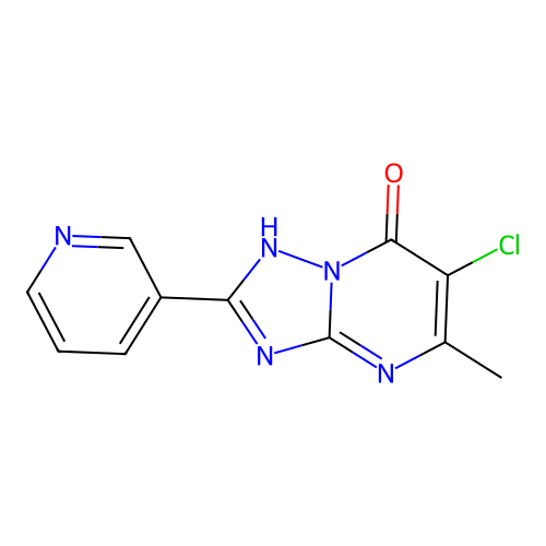 6-chloro-5-methyl-2-(pyridin-3-yl)[1,2,4]triazolo[1,5-a]pyrimidin-7(3H)-one structure