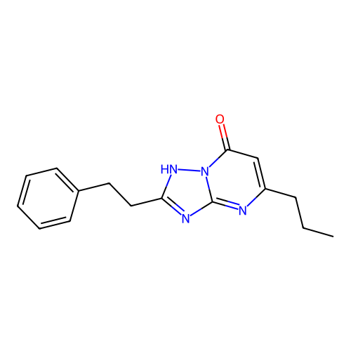 2-(2-Phenylethyl)-5-propyl[1,2,4]triazolo[1,5-a]pyrimidin-7-ol structure