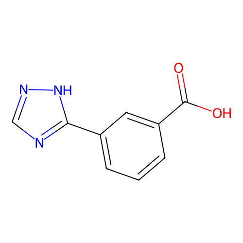 3-(1H-1,2,4-triazol-5-yl)benzoic acid structure