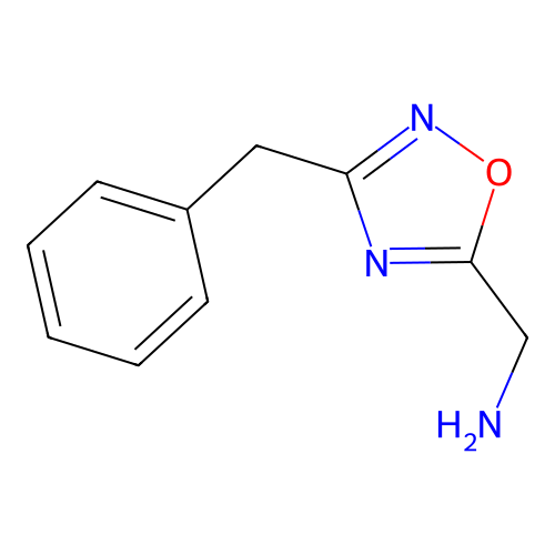 (3-Benzyl-1,2,4-oxadiazol-5-yl)methanamine structure