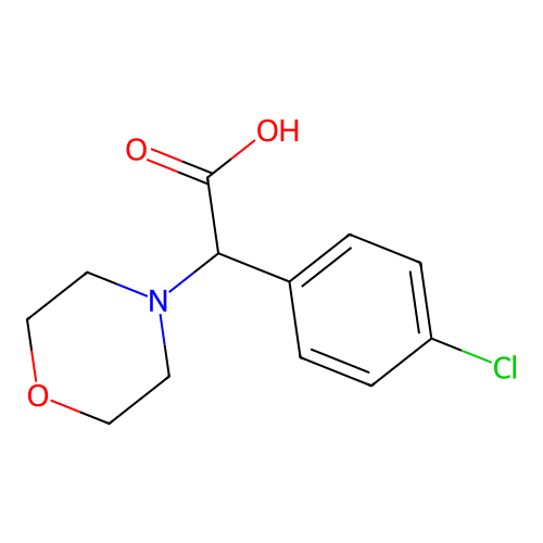2-(4-Chlorophenyl)-2-(morpholin-4-yl)acetic acid structure