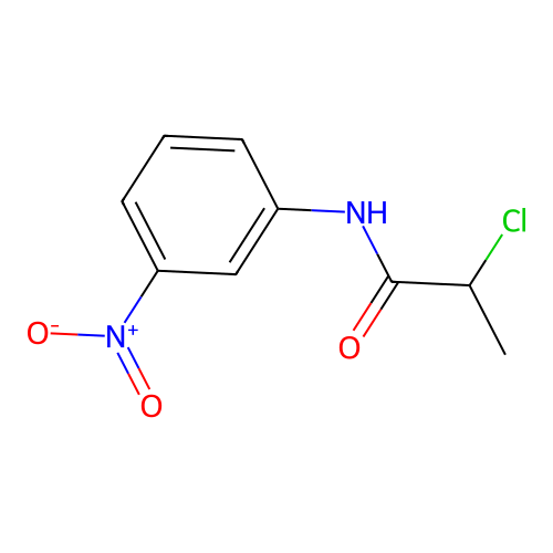 2-Chloro-N-(3-nitrophenyl)propanamide structure