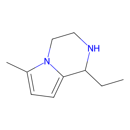 1-Ethyl-6-methyl-1,2,3,4-tetrahydropyrrolo(1,2-a)pyrazine structure
