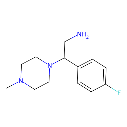 2-(4-Fluorophenyl)-2-(4-methylpiperazin-1-yl)ethan-1-amine structure