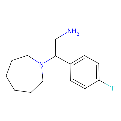 2-Azepan-1-yl-2-(4-fluorophenyl)ethanamine structure