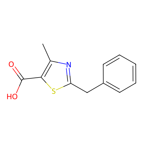 2-Benzyl-4-methyl-1,3-thiazole-5-carboxylic acid structure