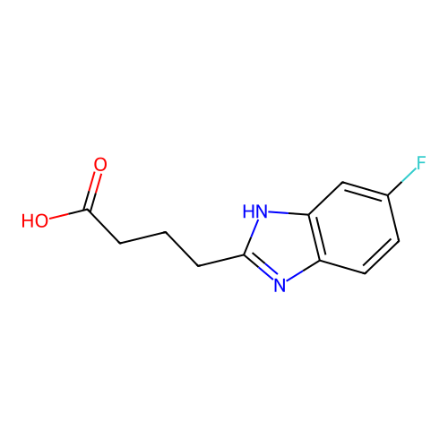 4-(5-Fluoro-1H-benzoimidazol-2-yl)-butyric acid structure