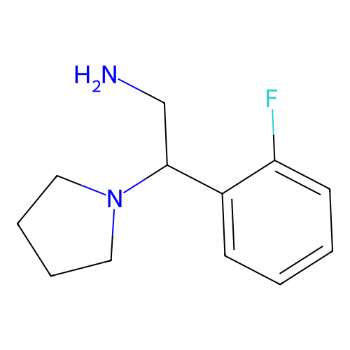 2-(2-Fluorophenyl)-2-pyrrolidin-1-ylethanamine structure