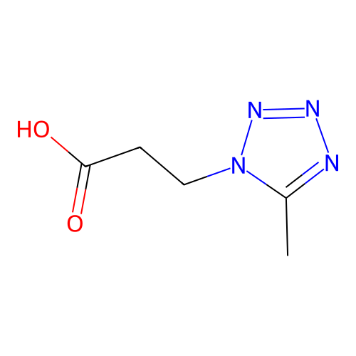 3-(5-methyl-1H-tetrazol-1-yl)propanoic acid structure